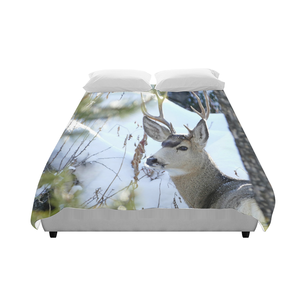 Deer In The Snow Duvet Cover 86"x70" ( Alloverprint) ID D1144640