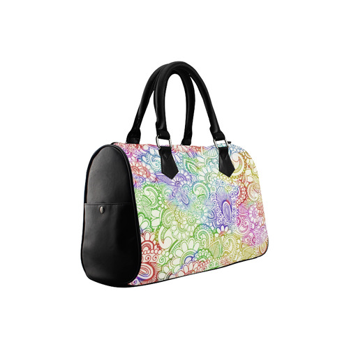 India Paisley Pattern - light watercolor grunge Boston Handbag (Model 1621)