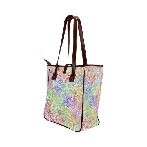 India Paisley Pattern - light watercolor grunge Classic Tote Bag (Model 1644)