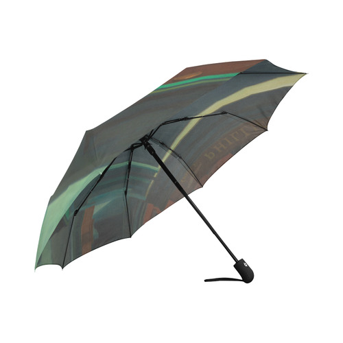 Edward Hopper Nighthawks American Realism Auto-Foldable Umbrella (Model U04)
