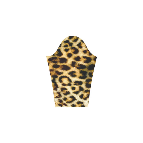 Leopard Big Cat Fur Pattern Bateau A-Line Skirt (D21)