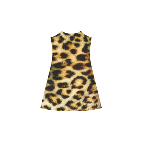 Leopard Big Cat Fur Pattern Alcestis Slip Dress (Model D05)