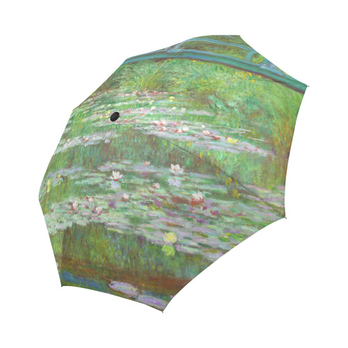 Monet Japanese Bridge Water Lily Pond Auto-Foldable Umbrella (Model U04)