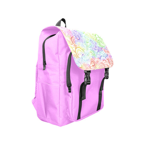 India Paisley Pattern - light watercolor grunge Casual Shoulders Backpack (Model 1623)