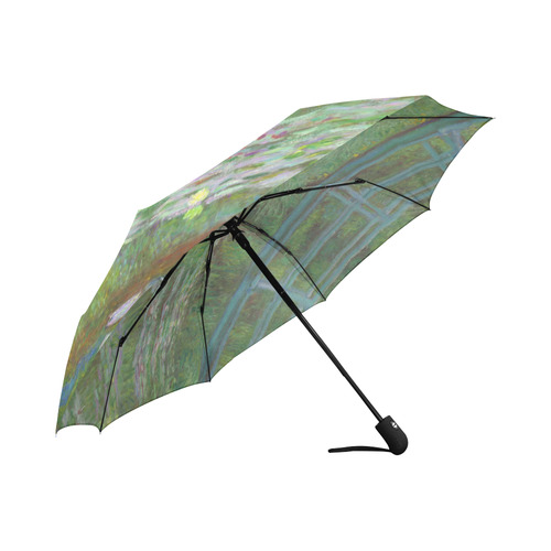 Monet Japanese Bridge Water Lily Pond Auto-Foldable Umbrella (Model U04)