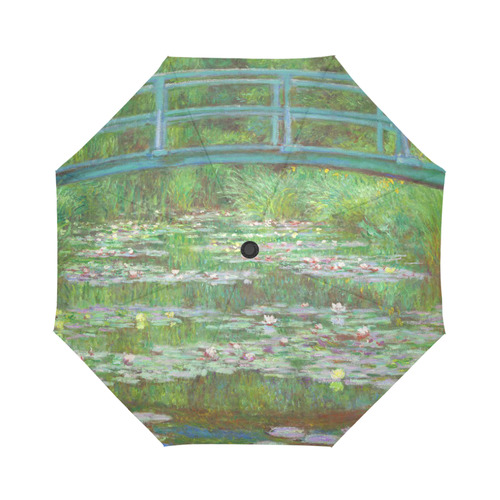 Monet Japanese Bridge Water Lily Pond Auto-Foldable Umbrella (Model U04)