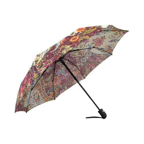 Vintage Jacobean Floral Tapestry Auto-Foldable Umbrella (Model U04)