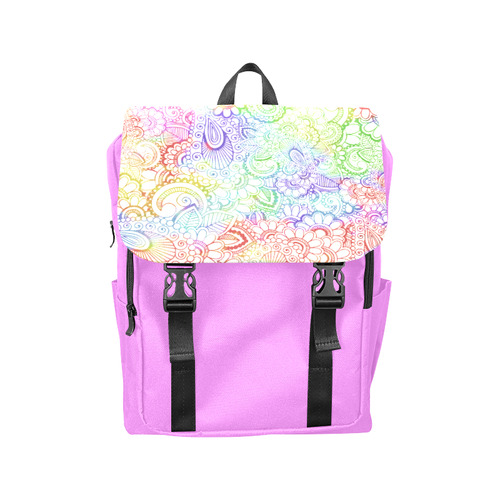 India Paisley Pattern - light watercolor grunge Casual Shoulders Backpack (Model 1623)