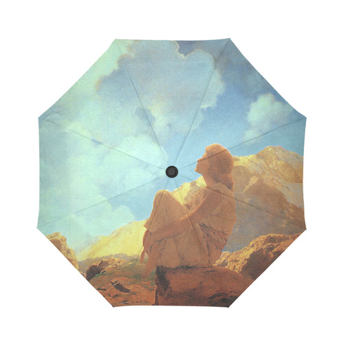Maxfield Parrish Spring Morning Fine Art Auto-Foldable Umbrella (Model U04)