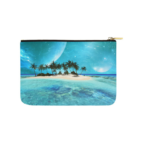 Wonderful tropical island Carry-All Pouch 9.5''x6''