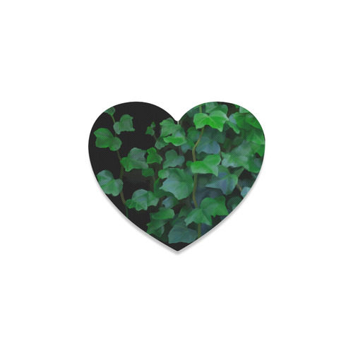 Vines, climbing plant watercolor Heart Coaster