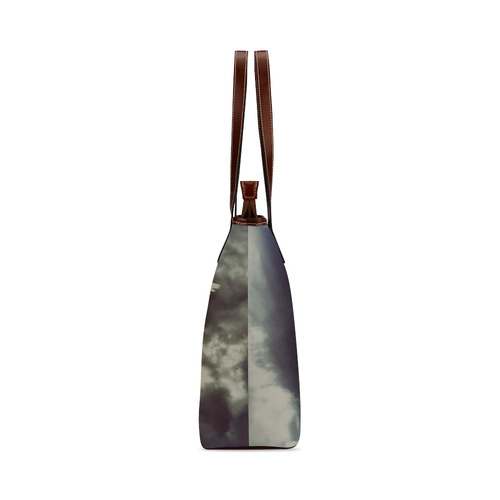 Sad Angel in Paradise Sky Shoulder Tote Bag (Model 1646)