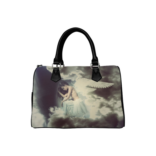 Sad Angel in Paradise Sky Boston Handbag (Model 1621)