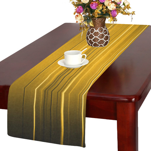 Electrified Static Gold Table Runner 14x72 inch