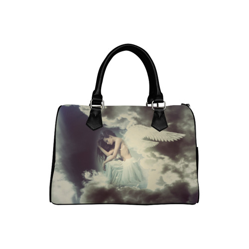 Sad Angel in Paradise Sky Boston Handbag (Model 1621)