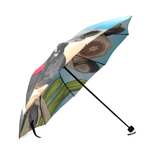 Dog Cowboy Foldable Umbrella (Model U01)