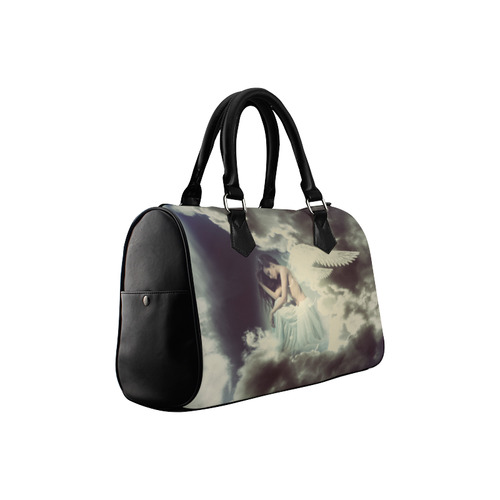 Sad Angel in Paradise Sky Boston Handbag (Model 1621)