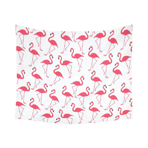 flamingos Cotton Linen Wall Tapestry 60"x 51"