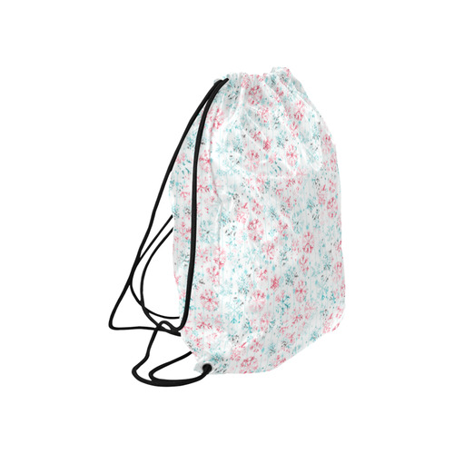 watercolor snowflakes, christmas pattern Large Drawstring Bag Model 1604 (Twin Sides)  16.5"(W) * 19.3"(H)