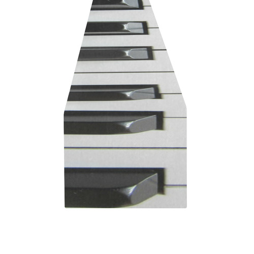 3D Piano Keys Table Runner 14x72 inch