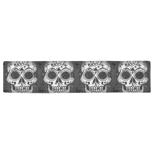 new skull allover pattern by JamColors Table Runner 16x72 inch