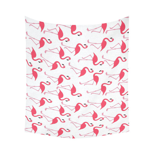 flamingos Cotton Linen Wall Tapestry 60"x 51"
