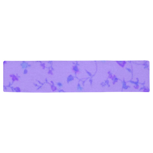 Blurred floral C  by JamColors Table Runner 16x72 inch