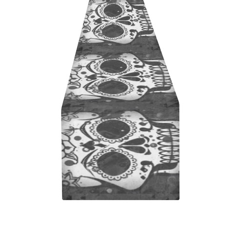 new skull allover pattern by JamColors Table Runner 14x72 inch