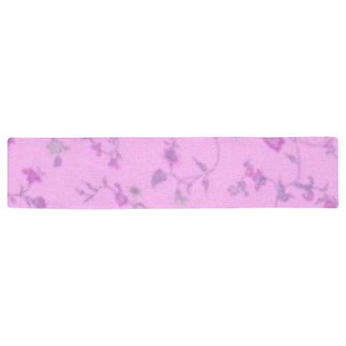 Blurred floral B, by JamColors Table Runner 16x72 inch