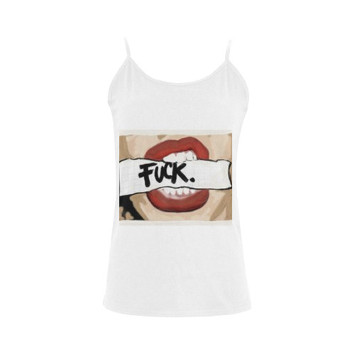 f--k! tank Women's Spaghetti Top (USA Size) (Model T34)