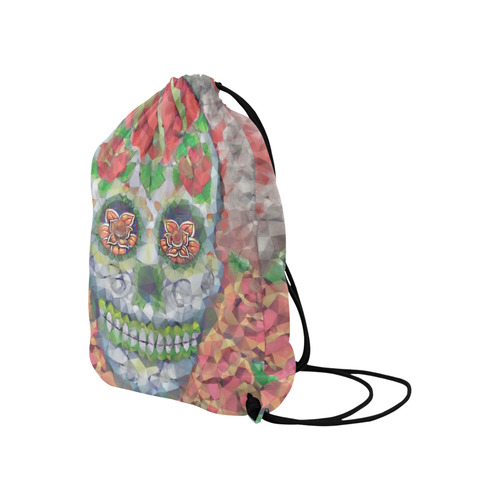 Polygon Skull Large Drawstring Bag Model 1604 (Twin Sides)  16.5"(W) * 19.3"(H)