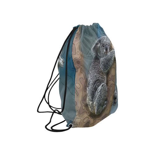 animal artstudion 16416 koala Large Drawstring Bag Model 1604 (Twin Sides)  16.5"(W) * 19.3"(H)