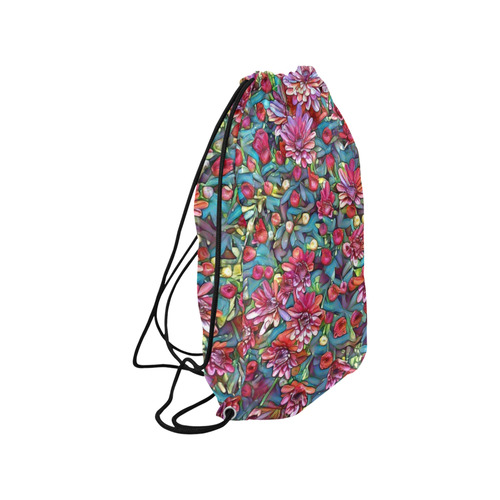 lovely floral 31A Small Drawstring Bag Model 1604 (Twin Sides) 11"(W) * 17.7"(H)