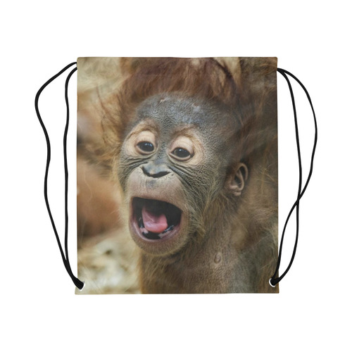 lovely Orang Baby Large Drawstring Bag Model 1604 (Twin Sides)  16.5"(W) * 19.3"(H)
