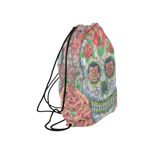 Polygon Skull Large Drawstring Bag Model 1604 (Twin Sides)  16.5"(W) * 19.3"(H)