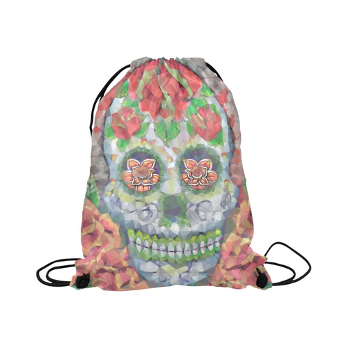 Polygon Skull Large Drawstring Bag Model 1604 (Twin Sides)  16.5"(W) * 19.3"(H)