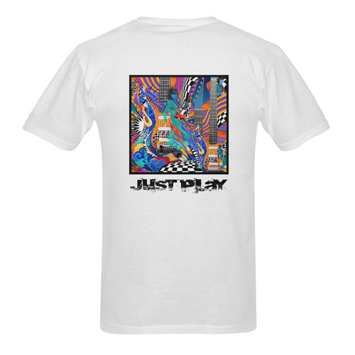 Best Guitar Musician Art by Juleez Men's T-Shirt in USA Size (Two Sides Printing)
