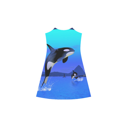 A Orca Whale Enjoy The Freedom Alcestis Slip Dress (Model D05)