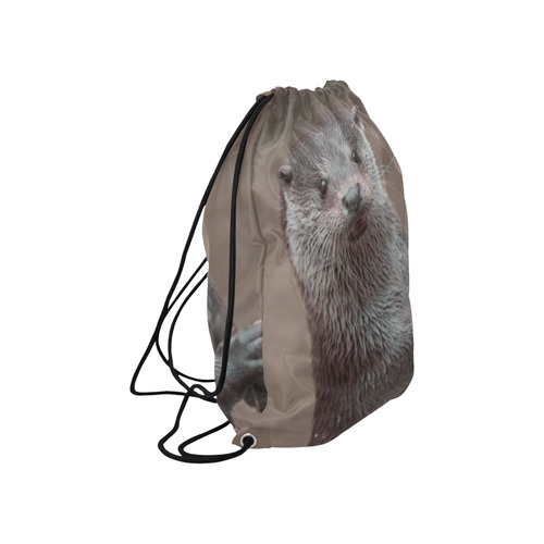 sweet young otter Large Drawstring Bag Model 1604 (Twin Sides)  16.5"(W) * 19.3"(H)