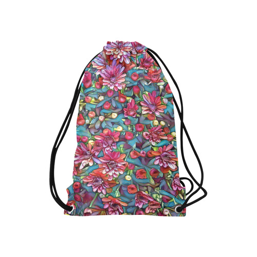 lovely floral 31A Small Drawstring Bag Model 1604 (Twin Sides) 11"(W) * 17.7"(H)