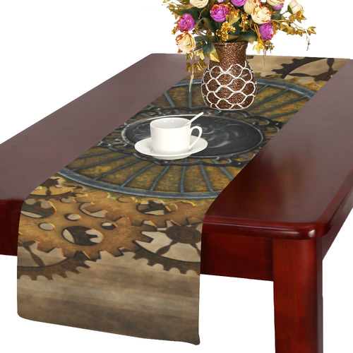 Steampunk, elegant, noble design Table Runner 14x72 inch