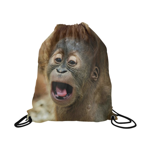 lovely Orang Baby Large Drawstring Bag Model 1604 (Twin Sides)  16.5"(W) * 19.3"(H)