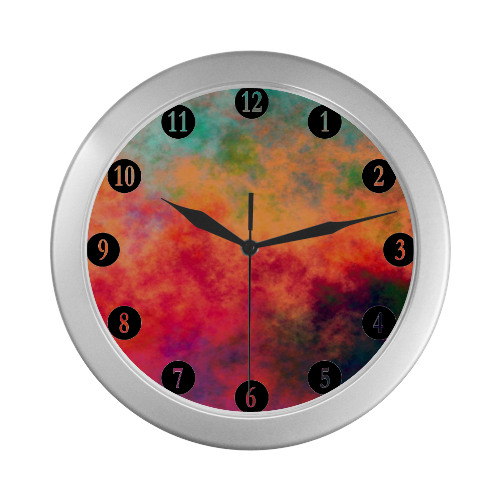 Chaos Silver Color Wall Clock ID D1152907