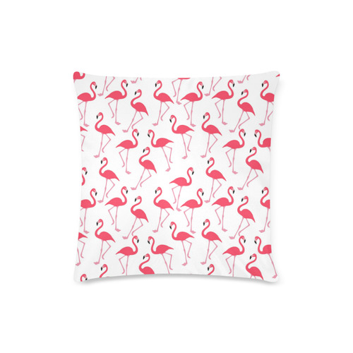 flamingos Custom Zippered Pillow Case 16"x16"(Twin Sides)