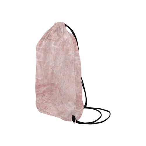 italian Marble, Rafaello Rosa, pink Small Drawstring Bag Model 1604 (Twin Sides) 11"(W) * 17.7"(H)