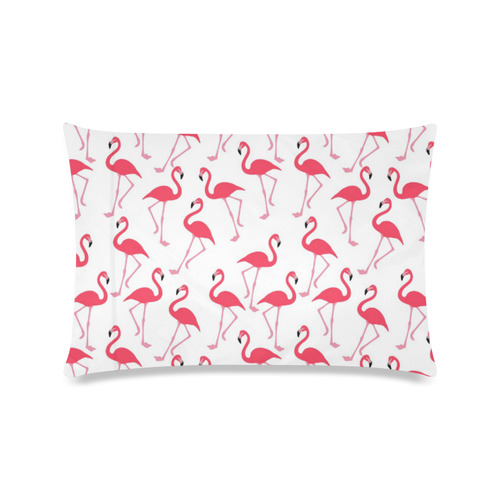 flamingos Custom Zippered Pillow Case 16"x24"(Twin Sides)