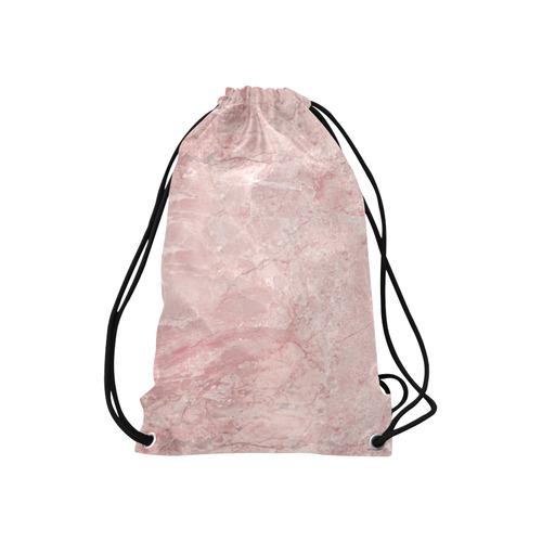 italian Marble, Rafaello Rosa, pink Small Drawstring Bag Model 1604 (Twin Sides) 11"(W) * 17.7"(H)