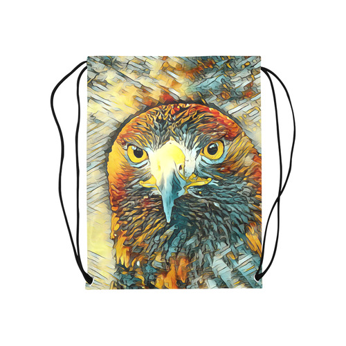 Animal_Art_Eagle20161202_by_JAMColors Medium Drawstring Bag Model 1604 (Twin Sides) 13.8"(W) * 18.1"(H)
