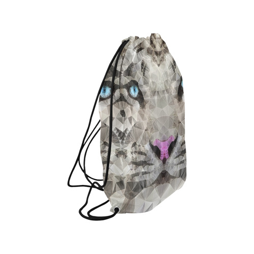 white tiger Small Drawstring Bag Model 1604 (Twin Sides) 11"(W) * 17.7"(H)