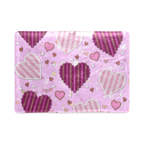 Pink Patchwork Hearts Custom NoteBook A5